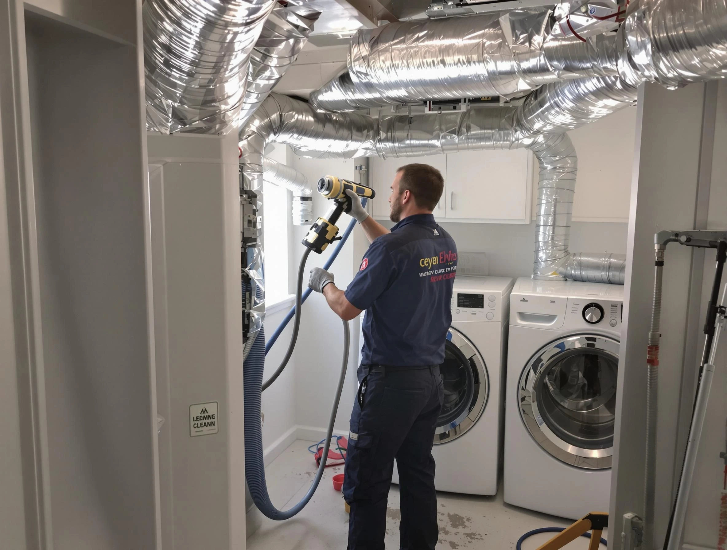 Haverhill Dryer Vent Cleaning specialist using advanced equipment for thorough duct cleaning in Haverhill