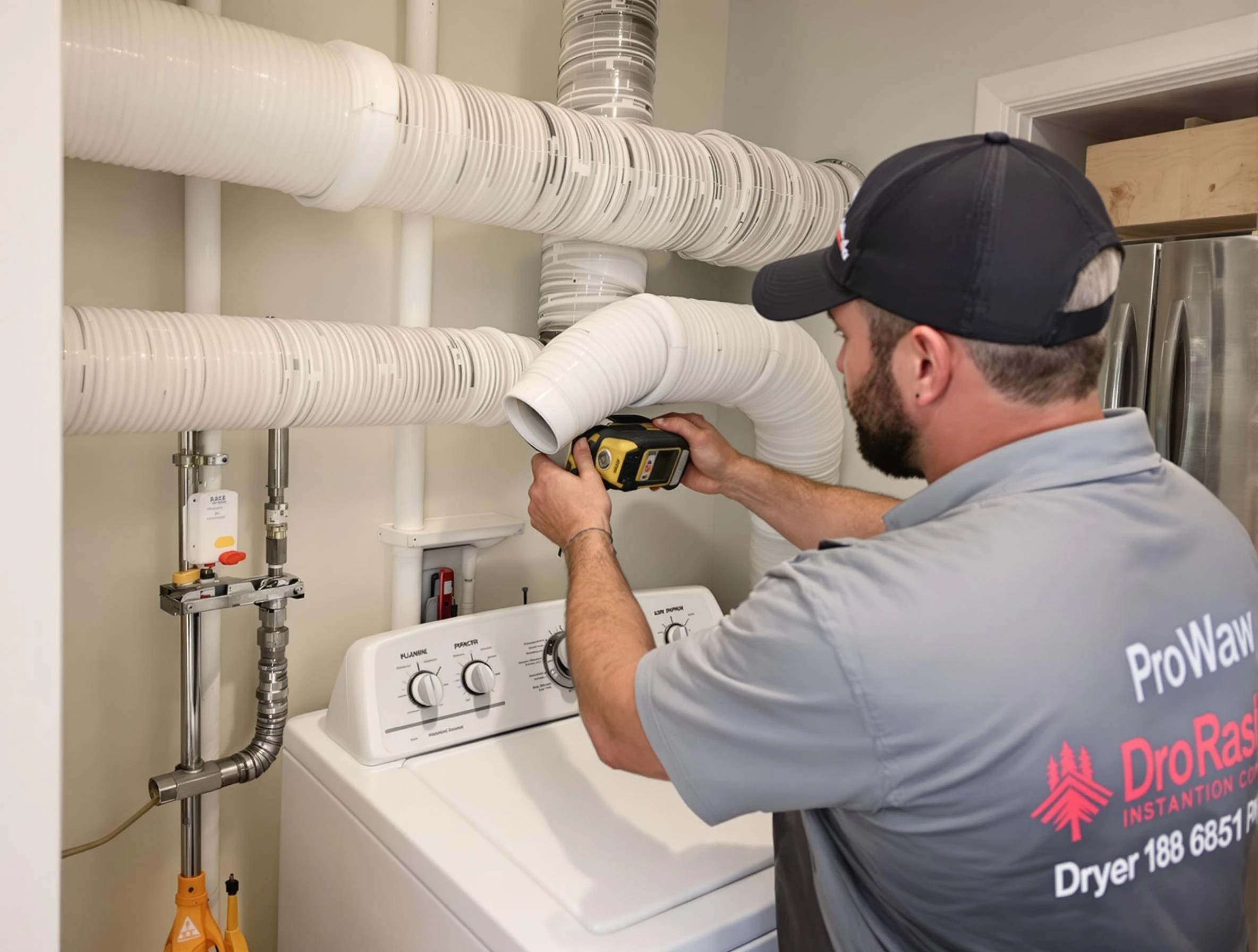 Professional dryer vent hose installation by Haverhill Dryer Vent Cleaning in Haverhill